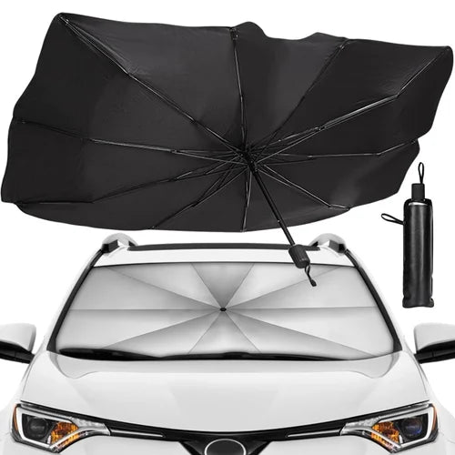 Car Sun Windshield Umbrella – UV Protection Sunshade & Privacy Shield | Foldable Heat Blocker for All Cars